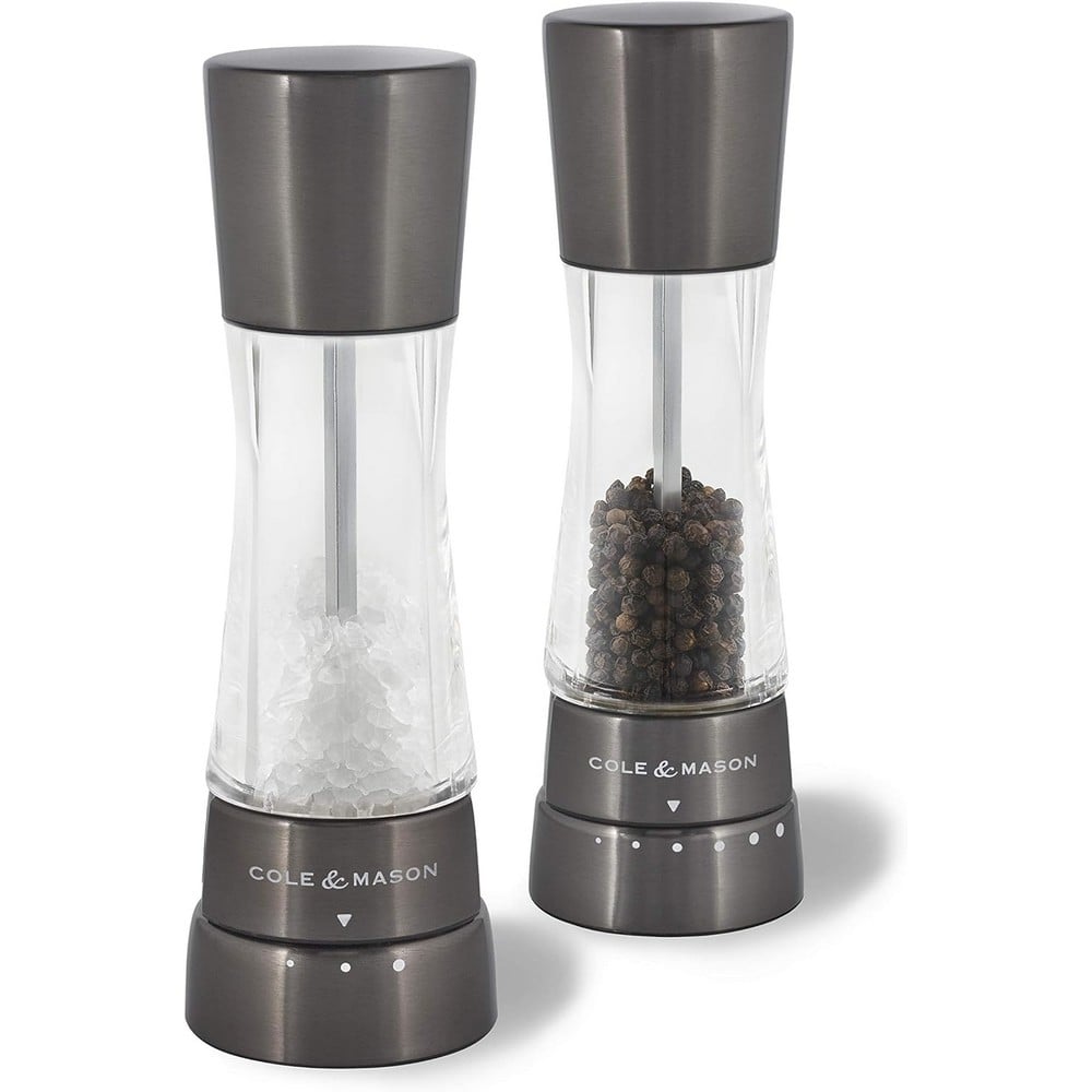 Cole & Mason Derwent Black Wood Salt & Pepper Mill Set 2pce