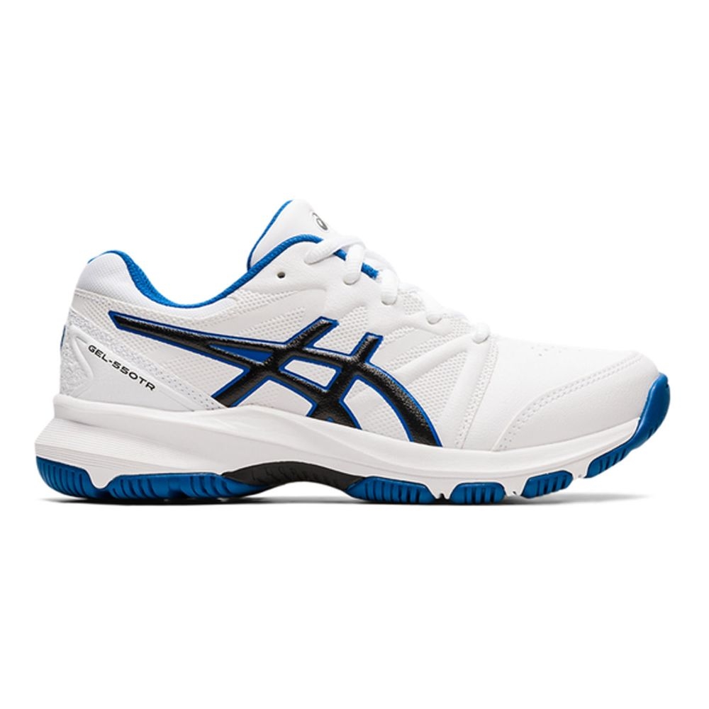 Asics Gel-550TR GS Kids Cross Training Shoes: White/Lake Drive: US 2