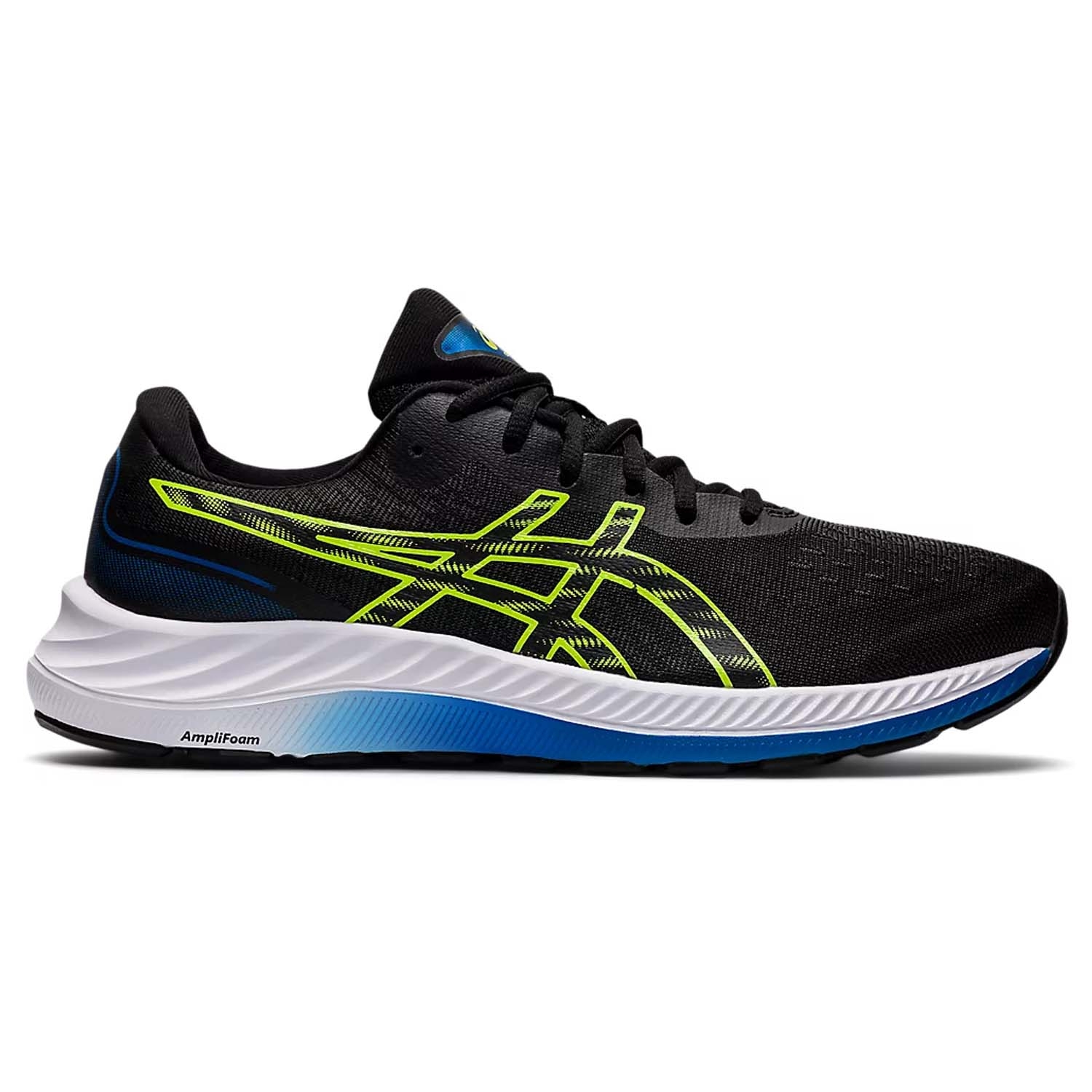 Asics Gel-Excite 9 Mens Running Shoes: Black/Hazard Green: US 12