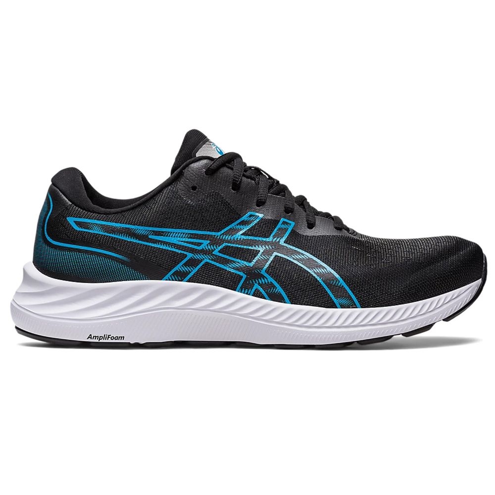 ASICS Men's GEL-Excite 9 - Running Shoes - Black/Island Blue 13